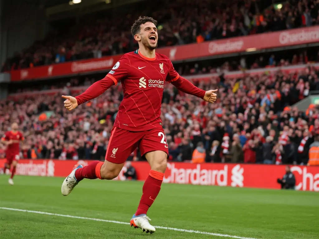 Jota激动庆祝进球