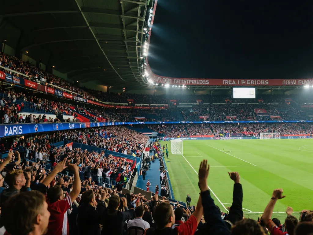 PSG对皇家马德里的激烈比赛